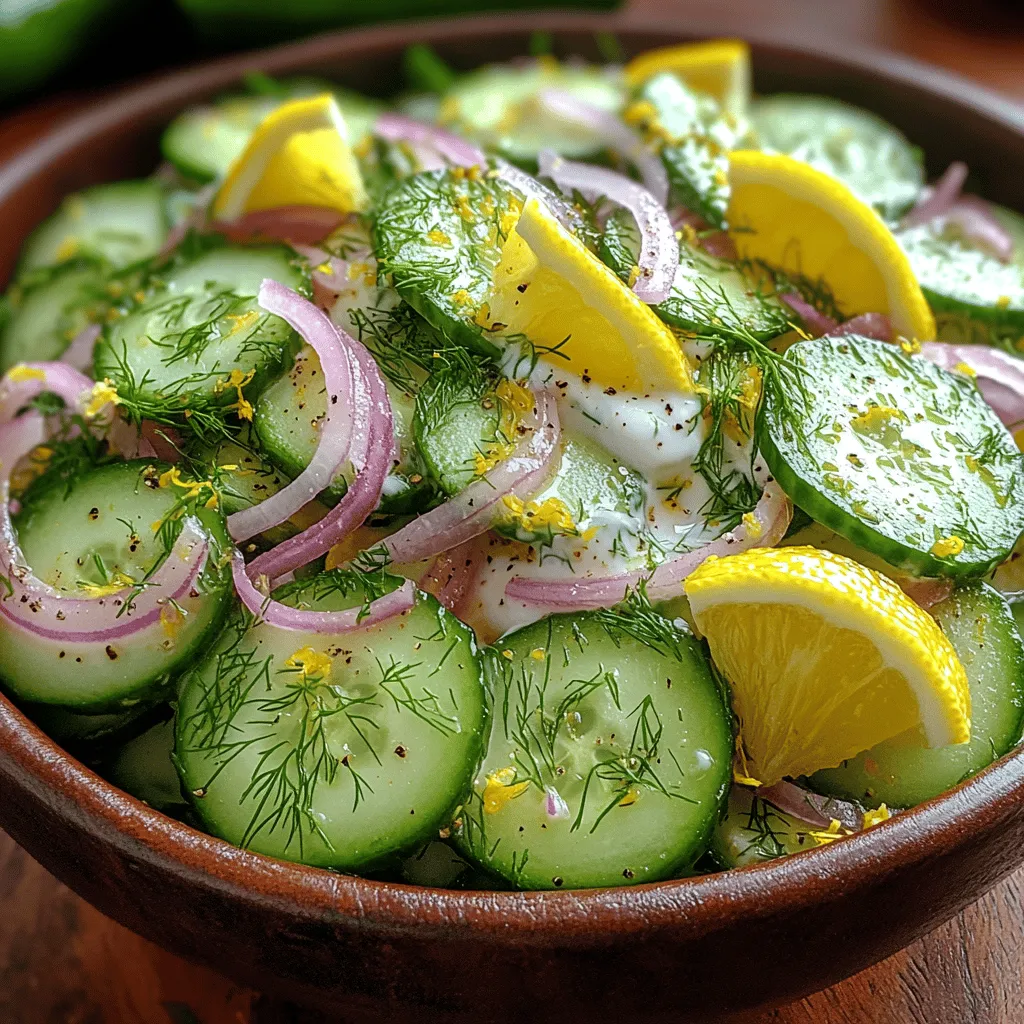 When the sun is shining, and the temperatures rise, nothing is quite as refreshing as a vibrant salad that can complement any meal. The Zesty Lemon Dill Cucumber Salad is a delightful dish that captures the essence of summer with its bright flavors and crisp textures. This salad is not only visually appealing with its vibrant colors, but it is also a celebration of fresh ingredients that provide an array of health benefits.