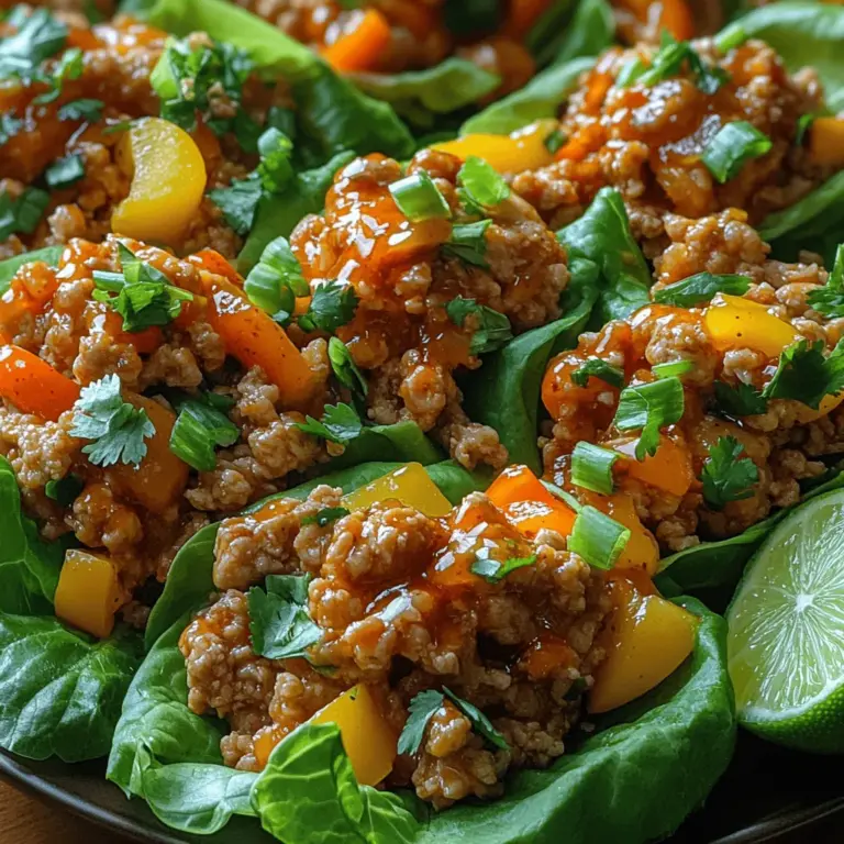 To create these mouthwatering Sweet Chili Chicken Lettuce Wraps, you'll need to gather several key ingredients. Each component contributes not only to the overall flavor profile but also to the nutritional benefits. Let’s explore these ingredients in detail.