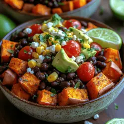 In the modern culinary landscape, plant-based meals have surged in popularity, captivating the taste buds of health-conscious individuals and food enthusiasts alike. Among the myriad of vibrant and nutritious dishes that have emerged, the Spicy Tex-Mex Sweet Potato Bliss Bowls stand out as a delightful fusion of flavor, texture, and nutrition. This dish not only satisfies the palate but also nourishes the body, making it a perfect fit for anyone looking to embrace a healthier lifestyle while catering to a variety of dietary preferences.