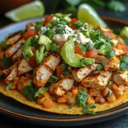 When it comes to satisfying culinary experiences, few dishes can match the vibrant and mouthwatering appeal of Zesty Grilled Chicken Tostadas. This delightful dish embodies a harmonious blend of flavors and textures, making it the perfect choice for any occasion—whether you're hosting a casual family dinner or celebrating a festive gathering with friends. The crispy tostada base, topped with juicy grilled chicken, fresh vegetables, and a drizzle of zesty sauce, creates a culinary masterpiece that not only tantalizes the taste buds but also delights the eyes.