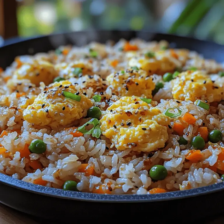 In the realm of quick and satisfying meals, fried rice shines as a versatile dish that can be tailored to accommodate a variety of tastes and preferences. This Quick Savory Fried Rice recipe is perfect for those busy weeknights or when you find yourself with leftover rice waiting to be transformed into something delightful. With a medley of fresh vegetables, protein-packed eggs, and a burst of flavors from savory sauces, this dish is not just delicious; it is also incredibly easy to whip up. In this article, we will delve into the ingredients, step-by-step instructions, and essential culinary techniques that make this fried rice recipe a beloved favorite in many households.