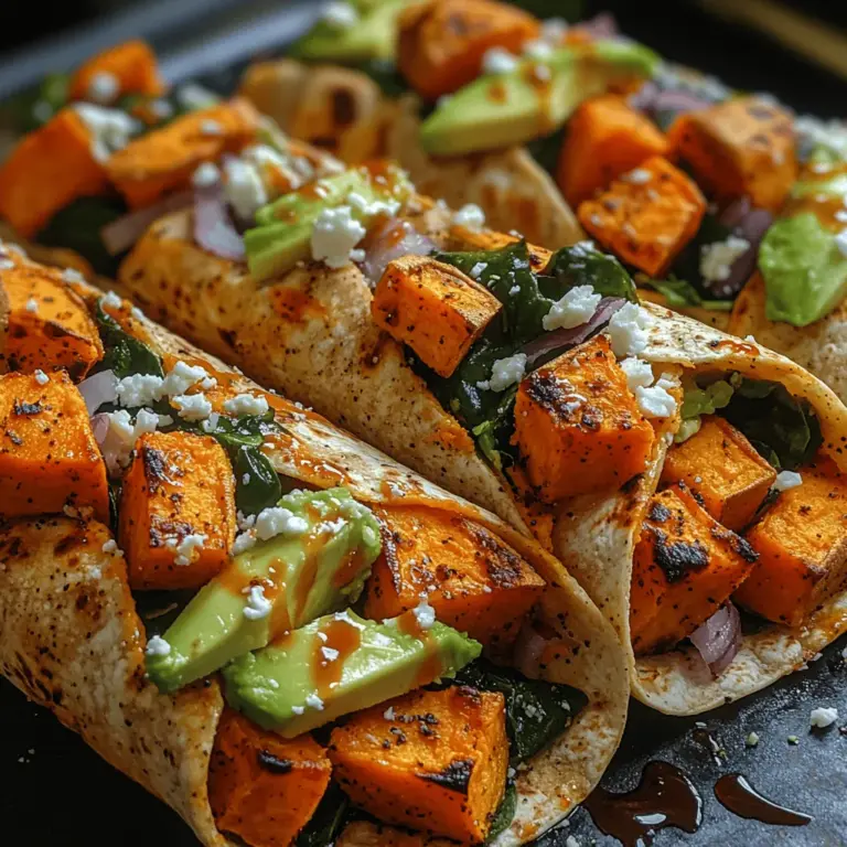 Are you searching for a delicious and nutritious meal option that strikes the perfect balance between satisfaction and health? Look no further than our Sweet & Spicy Roasted Sweet Potato Wraps. This recipe is not only a feast for the eyes with its vibrant colors, but it also offers a delightful culinary experience through its unique blend of sweet and spicy flavors.
