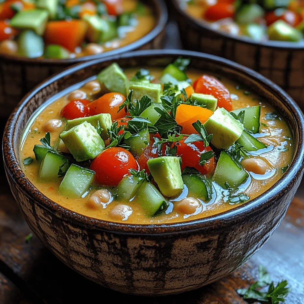 As the temperatures rise and summer approaches, there's nothing quite like a chilled soup to refresh and rejuvenate the palate. Chilled soups are not only a delightful way to cool down but also serve as a healthy, light meal option that can be both satisfying and packed with nutrients. One standout recipe that perfectly embodies this seasonal delight is the Refreshing Chilled Lemon Chickpea Veggie Soup.