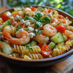As the warm sun shines brighter and the days grow longer, our cravings shift towards lighter, fresher meals that embody the essence of summer. Among these delightful dishes, the Sun-kissed Shrimp Pasta Salad stands out as a vibrant and flavorful option. This salad combines the succulent taste of shrimp with colorful vegetables and pasta, creating a dish that is not only visually appealing but also refreshing and satisfying.