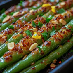 In the world of culinary delights, few dishes can match the vibrant flavors and textures found in seasonal vegetables. One such dish that stands out is Crunchy Green Beans with Almond Bliss. This recipe not only highlights the natural crispness of fresh green beans but also elevates the experience with the luxurious addition of toasted almonds and a zesty lemon finish. The resulting combination is both visually appealing and deliciously satisfying, making it an ideal accompaniment for family dinners, holiday gatherings, or simply as a healthy side dish for any occasion.