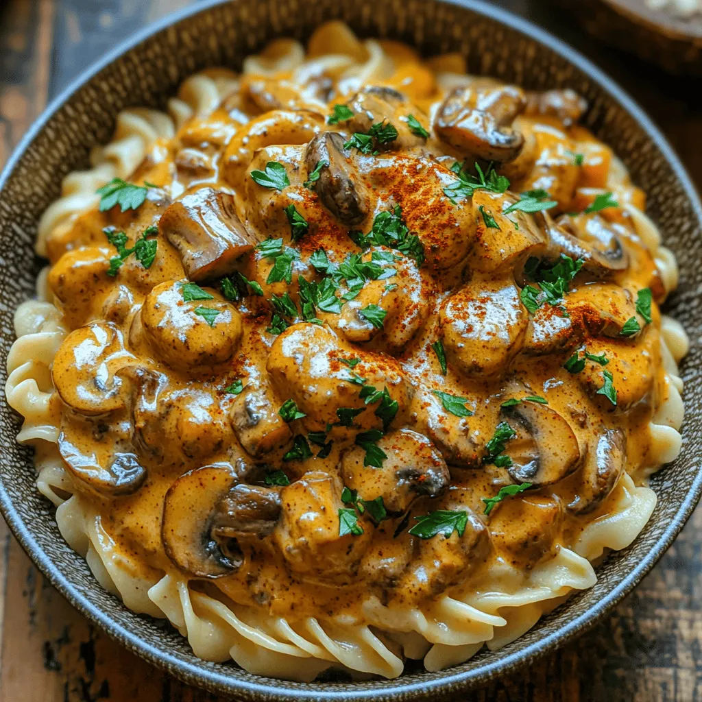 If you're searching for a comforting, hearty meal that leaves you feeling satisfied without sacrificing flavor, look no further than creamy vegan mushroom stroganoff. This dish is a wonderful plant-based twist on the classic stroganoff, traditionally made with beef and a rich creamy sauce. The vegan version showcases the incredible versatility of mushrooms, transforming them into a delicious and nutritious substitute for meat.