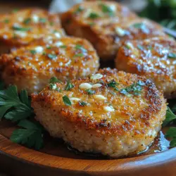 Pork chops hold a special place in the hearts of home cooks. They are a versatile and accessible protein option that can be flavored and prepared in countless ways. However, many people often find themselves stuck in a rut, cooking them the same way week after week. That’s where Garlic Parmesan Crusted Pork Chops come in—this recipe takes a classic favorite and elevates it with gourmet flavors that are sure to excite the palate.