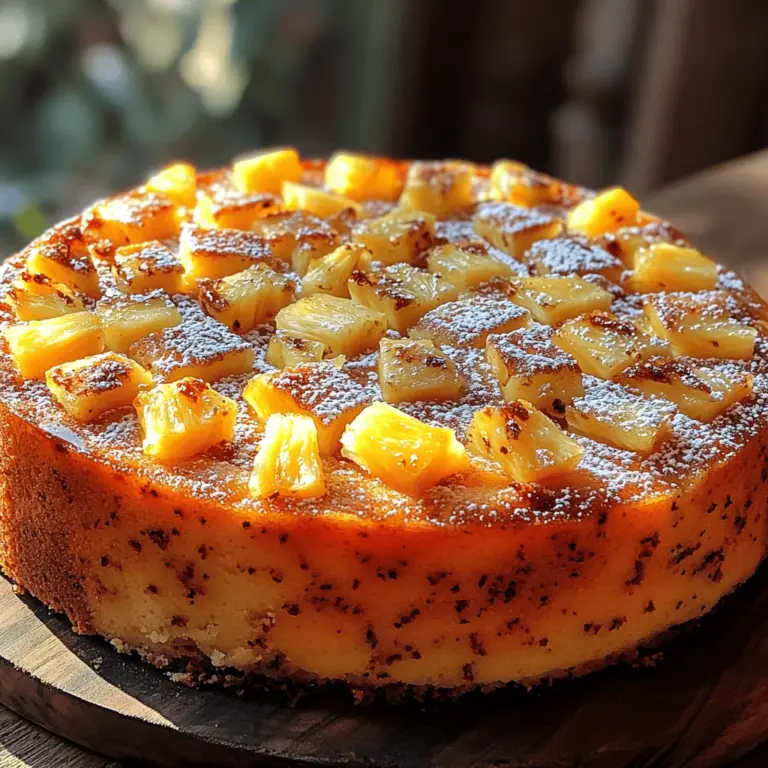 To fully appreciate the Tropical Bliss Pineapple Condensed Milk Cake, it’s essential to understand the role of each ingredient in the recipe. Each element contributes to the cake's delightful taste, texture, and overall appeal.