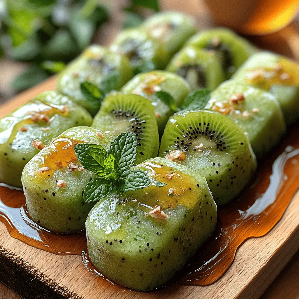 As the temperature rises and the sun shines brightly, there's nothing quite like a refreshing frozen dessert to cool off and indulge in. Frozen treats have become a staple during the warm months, offering a sweet escape from the heat while satisfying our cravings for something delicious. Among the plethora of frozen dessert options, one unique and delightful recipe stands out: Frozen Kiwi Mint Creamies. This refreshing treat combines the vibrant flavors of fresh kiwis with the invigorating essence of mint, resulting in a dessert that is as nutritious as it is delicious.