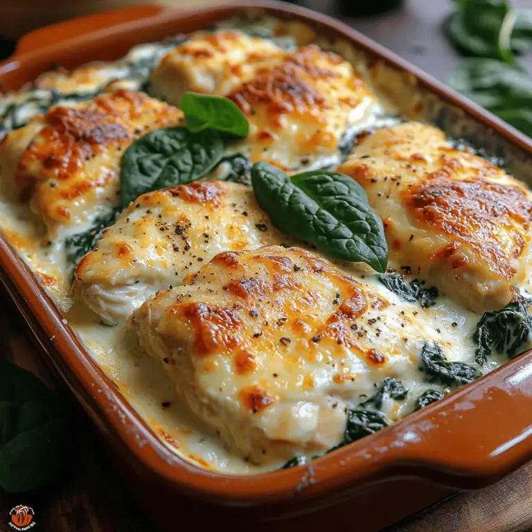 If you're searching for a dish that combines comfort, nutrition, and incredible flavor, look no further than Creamy Spinach Chicken Delight. This delightful recipe is not only a feast for the eyes, with its vibrant greens and creamy textures, but it also delivers on taste and health benefits. Spinach, often hailed as a superfood, is rich in vitamins and minerals, while chicken provides a lean source of protein. Together, they create a dish that is as wholesome as it is satisfying.