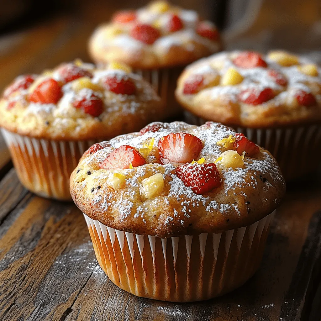 Baking is an art form that brings warmth and joy to our kitchens, especially during the vibrant summer months when fresh produce is at its peak. One of the most delightful ways to celebrate the season is by creating Sweet Sunrise Strawberry Lemon Poppy Seed Muffins. This recipe not only captures the essence of summer with its bright, fruity flavors but also provides a nourishing start to your day, making it a perfect addition to breakfast or brunch gatherings.