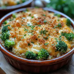 In the realm of comfort food, few dishes can compete with the hearty, satisfying nature of a casserole. The Broccoli Cheddar Quinoa Casserole stands out as a healthy yet indulgent option that marries nutritious ingredients with rich, flavorful profiles. This dish is not only a feast for the taste buds but also a celebration of wholesome ingredients, making it a popular choice for family dinners, potlucks, or any gathering where good food brings people together.
