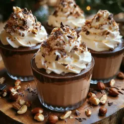 Indulging in a rich, velvety dessert is one of life's simplest pleasures, and nothing embodies this decadence quite like chocolate mousse. This recipe for Indulgent Chocolate Hazelnut Mousse Cups combines the deep, complex flavors of high-quality dark chocolate with the nutty richness of hazelnut milk, creating a luxurious treat that is both satisfying and sophisticated. Perfect for special occasions or a sweet end to a weeknight meal, these mousse cups are sure to impress. Let’s delve into the details of this delightful dessert, exploring the ingredients, preparation methods, and serving suggestions.