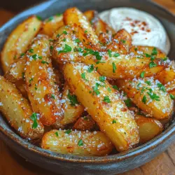 In recent years, air fryers have skyrocketed in popularity as a kitchen essential for health-conscious home cooks. These innovative appliances allow you to create deliciously crispy foods without the excessive oil typically associated with traditional frying methods. One dish that perfectly embodies this trend is the Golden Crunch Air Fryer Garlic Parmesan Fries. This recipe not only satisfies your craving for crispy fries but also manages to balance both flavor and health, making it a win-win for everyone.
