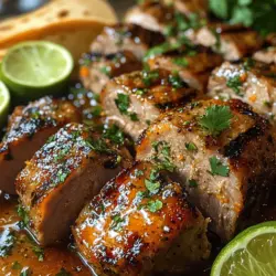 Zesty Citrus Mojo Marinated Pork is a culinary delight that transports your taste buds to the sun-soaked regions of Latin America. This dish, steeped in vibrant flavors, showcases the rich tradition of using citrus-based marinades that not only impart incredible taste but also enhance the tenderness of the meat. Originating from Cuban cuisine, mojo marinade has become synonymous with bold, zesty flavors that breathe life into various dishes.
