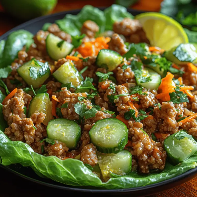 In the world of healthy eating, lettuce wraps have emerged as a popular and versatile option for those looking to enjoy a lighter meal without sacrificing flavor. These delightful wraps utilize crisp, fresh lettuce leaves as a substitute for traditional bread or tortillas, making them an excellent choice for anyone seeking to reduce carbs or increase their vegetable intake. One standout variant of this dish is the Zesty Lemon Garlic Chicken Lettuce Wraps, which combine the savory richness of chicken with the refreshing brightness of lemon and the aromatic allure of garlic.