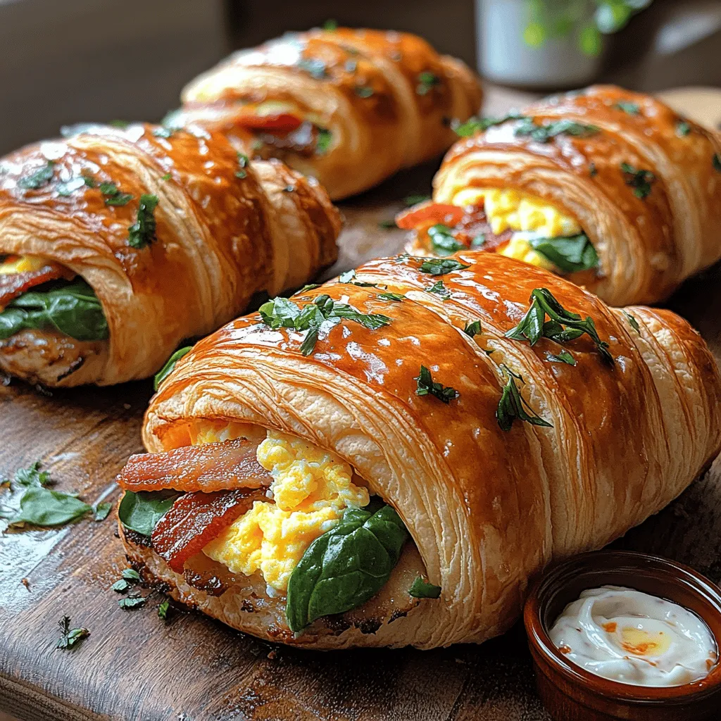 There's something uniquely satisfying about a breakfast sandwich that combines convenience, flavor, and texture. As the day begins, many of us crave a hearty meal that can be prepared quickly yet feels indulgent. Enter the Flaky Morning Delight: Croissant Breakfast Sandwiches. These sandwiches epitomize the best of both worlds, offering the flaky, buttery goodness of freshly baked croissants while allowing you to customize your meal to your liking. Perfect for busy mornings or leisurely brunches with friends, this recipe promises to elevate your breakfast experience.