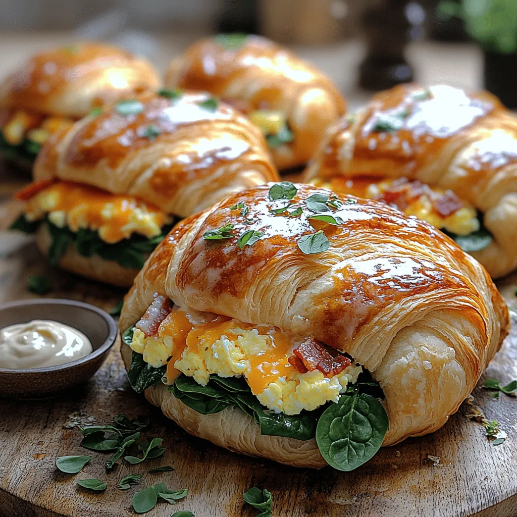 There's something uniquely satisfying about a breakfast sandwich that combines convenience, flavor, and texture. As the day begins, many of us crave a hearty meal that can be prepared quickly yet feels indulgent. Enter the Flaky Morning Delight: Croissant Breakfast Sandwiches. These sandwiches epitomize the best of both worlds, offering the flaky, buttery goodness of freshly baked croissants while allowing you to customize your meal to your liking. Perfect for busy mornings or leisurely brunches with friends, this recipe promises to elevate your breakfast experience.
