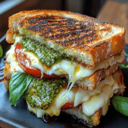 The grilled cheese sandwich is a beloved comfort food that has graced the tables of many households for generations. Its simplicity and rich, gooey texture make it an all-time favorite, whether served as a quick snack or a hearty meal. In recent years, culinary enthusiasts and home cooks alike have elevated this classic dish, experimenting with gourmet ingredients to create innovative variations that tantalize the taste buds. One such delightful twist is the Melty Caprese Grilled Cheese Delight, which combines the traditional elements of a grilled cheese sandwich with the vibrant flavors of a Caprese salad.