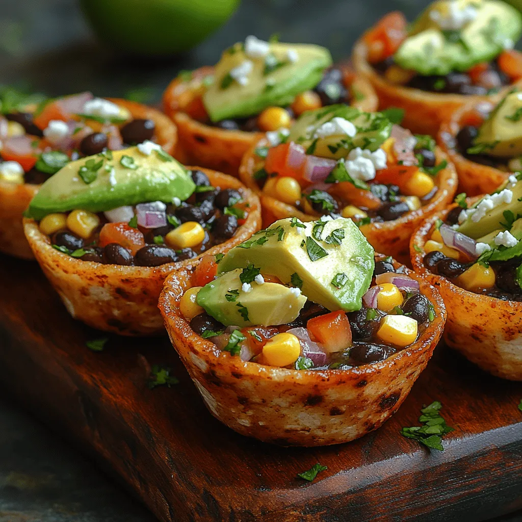 If you're looking for a colorful, healthy appetizer that tantalizes the taste buds and impresses your guests, look no further than Colorful Black Bean Corn Salsa Cups. This dish is not just a feast for the eyes; it's a delightful combination of fresh ingredients that create a burst of flavor in every bite. Perfect for parties, gatherings, or even as a casual snack at home, these salsa cups are versatile enough to suit any occasion. Whether you're hosting a summer barbecue or a cozy indoor gathering, these vibrant cups will add a splash of color to your table and serve as a refreshing alternative to heavier appetizers.