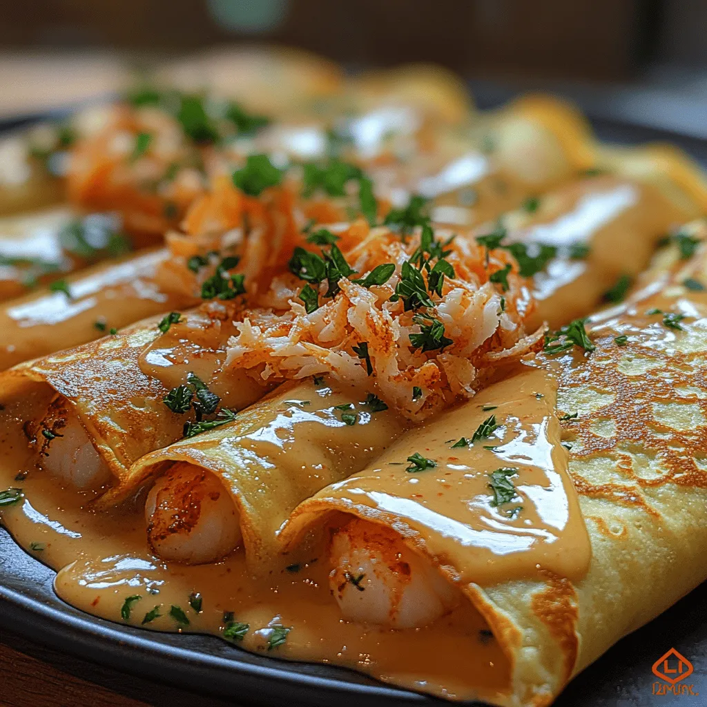 Seafood crepes represent a luxurious and versatile dish that can elevate any dining experience. Whether you're celebrating a special occasion or simply desire a refined weeknight dinner, Decadent Seafood Crepes stand out as a perfect choice. They are not just visually appealing; the combination of flavors and textures creates a delightful culinary experience that makes each bite memorable. The delicate crepes envelop a savory seafood filling, often accented with rich sauces and fresh herbs, ensuring that every aspect of the dish is harmoniously balanced.