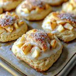 Scones are a beloved baked good enjoyed in many cultures around the world, often served with tea or coffee and perfectly paired with clotted cream or butter. These delightful pastries can be sweet or savory and are known for their crumbly texture and rich flavor. Their versatility makes them a favorite for breakfast, brunch, or even as a cozy treat in the afternoon. Among the myriad of scone flavors, the combination of apple pie spices and textures stands out, creating a perfect marriage of two classic treats into one delicious offering.