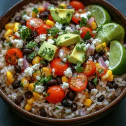 At the heart of any great dish lies the quality of its ingredients. Fresh produce and herbs can elevate a simple meal into something extraordinary. In the case of the Zesty Cilantro Lime Rice Bowl, using fresh cilantro and lime juice infuses the dish with vibrant flavors that are both refreshing and satisfying. Fresh ingredients not only enhance taste but also contribute to a healthier lifestyle, providing essential vitamins and minerals that are often lost in processed foods.