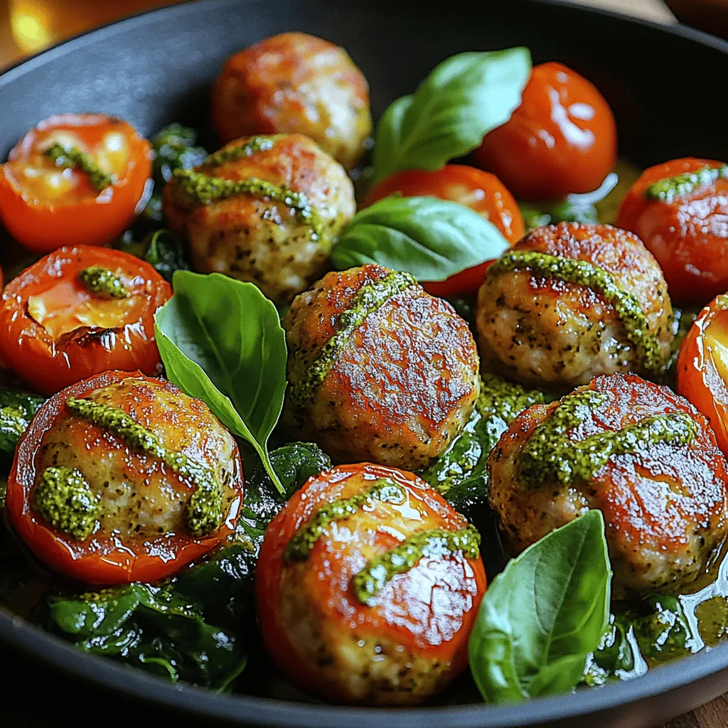If you're looking for a delicious yet healthy meal that can be prepared in a flash, the Pesto Turkey Meatball Skillet is your answer. This dish combines the savory goodness of turkey meatballs with the vibrant flavors of pesto, resulting in a culinary experience that is both satisfying and nutritious. The marriage of lean protein, fresh ingredients, and aromatic herbs makes this skillet dish a favorite among health-conscious cooks and busy families alike.