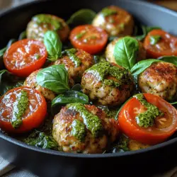 If you're looking for a delicious yet healthy meal that can be prepared in a flash, the Pesto Turkey Meatball Skillet is your answer. This dish combines the savory goodness of turkey meatballs with the vibrant flavors of pesto, resulting in a culinary experience that is both satisfying and nutritious. The marriage of lean protein, fresh ingredients, and aromatic herbs makes this skillet dish a favorite among health-conscious cooks and busy families alike.