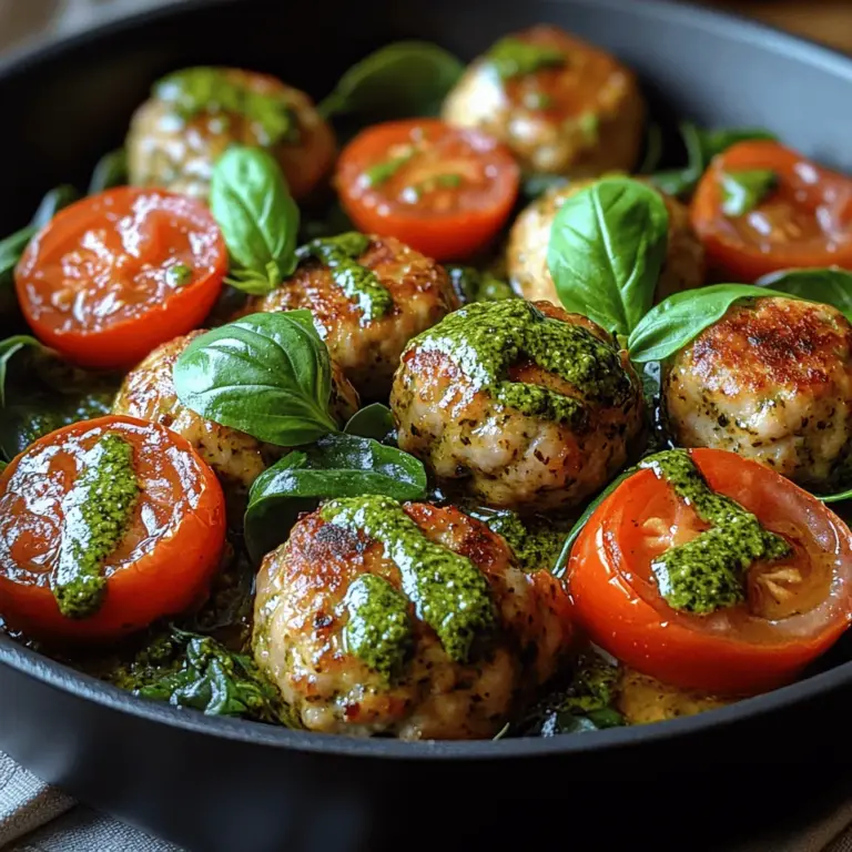 If you're looking for a delicious yet healthy meal that can be prepared in a flash, the Pesto Turkey Meatball Skillet is your answer. This dish combines the savory goodness of turkey meatballs with the vibrant flavors of pesto, resulting in a culinary experience that is both satisfying and nutritious. The marriage of lean protein, fresh ingredients, and aromatic herbs makes this skillet dish a favorite among health-conscious cooks and busy families alike.