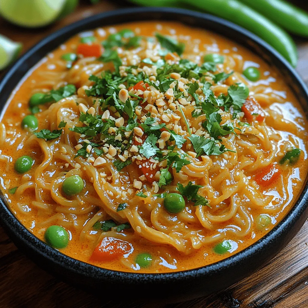 If you're looking for a dish that tantalizes your taste buds with a harmonious blend of spicy, sweet, and savory flavors, look no further than Spicy Thai Coconut Curry Noodles. This vibrant dish is a staple in Thai cuisine, celebrated for its rich taste and aromatic ingredients. The appeal of this dish lies not only in its bold flavors but also in its comforting, creamy texture brought forth by the generous use of coconut milk.
