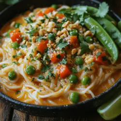 If you're looking for a dish that tantalizes your taste buds with a harmonious blend of spicy, sweet, and savory flavors, look no further than Spicy Thai Coconut Curry Noodles. This vibrant dish is a staple in Thai cuisine, celebrated for its rich taste and aromatic ingredients. The appeal of this dish lies not only in its bold flavors but also in its comforting, creamy texture brought forth by the generous use of coconut milk.