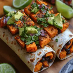 If you’re looking for a hearty, nutritious meal that brings together vibrant flavors and wholesome ingredients, look no further than savory sweet potato and black bean burritos. This delightful recipe combines the natural sweetness of roasted sweet potatoes with the earthy richness of black beans, all wrapped in a soft tortilla to create a satisfying dish that’s perfect for lunch, dinner, or even a quick snack.