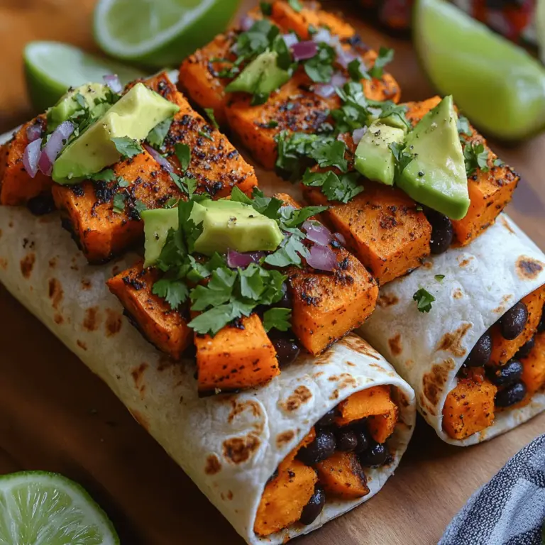 If you’re looking for a hearty, nutritious meal that brings together vibrant flavors and wholesome ingredients, look no further than savory sweet potato and black bean burritos. This delightful recipe combines the natural sweetness of roasted sweet potatoes with the earthy richness of black beans, all wrapped in a soft tortilla to create a satisfying dish that’s perfect for lunch, dinner, or even a quick snack.