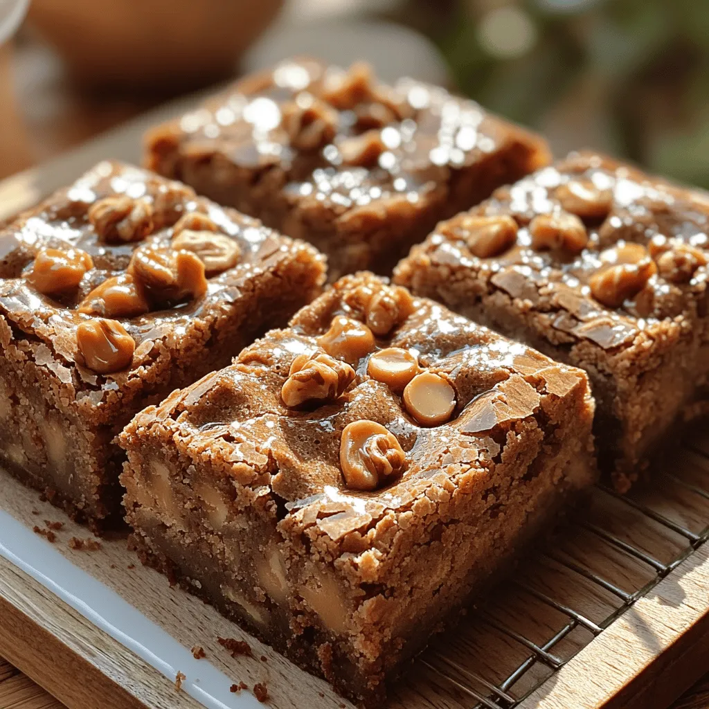 Blondies are a beloved dessert that has gained immense popularity over the years, standing proudly alongside their chocolate counterpart, the brownie. These sweet treats are known for their chewy texture and rich flavor, making them a favorite among dessert enthusiasts. What sets our Decadent Chewy Butterscotch Blondies apart is the delightful twist of butterscotch—a flavor that perfectly complements the sweetness and adds an irresistible warmth to every bite.
