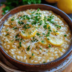 Risotto is a classic Italian dish known for its creamy texture and rich flavors, making it a beloved staple in kitchens around the world. This dish, which hails from Northern Italy, has become synonymous with comfort food, often evoking images of cozy family dinners and festive gatherings. The process of making risotto is both an art and a science, requiring attention and care to achieve the perfect consistency. Among the myriad variations of this traditional dish, the Zesty Creamy Lemon Garlic Risotto stands out for its vibrant flavors and refreshing twist.