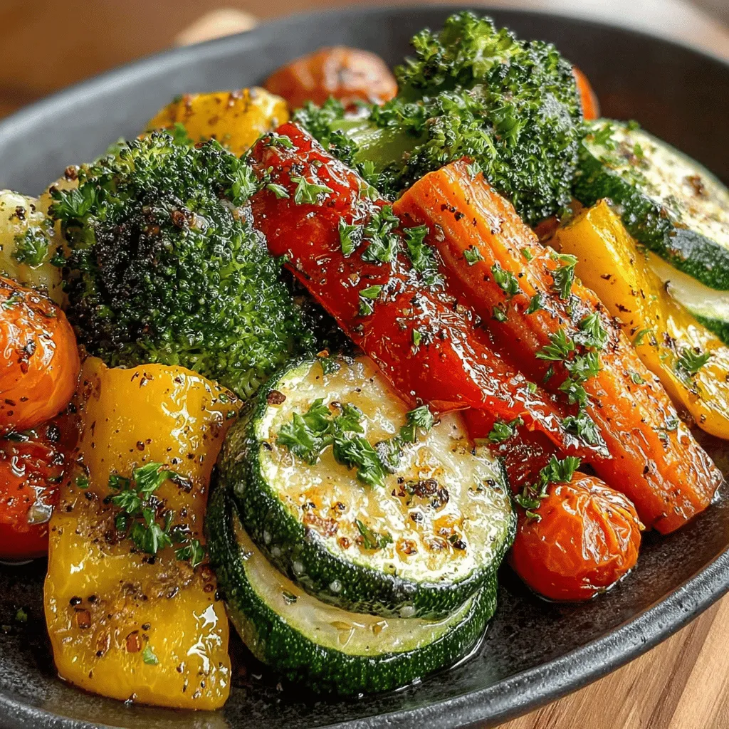 In today's health-conscious world, the importance of incorporating vegetables into our daily diet cannot be overstated. Vegetables are not only essential for maintaining a balanced and nutritious diet, but they also provide a myriad of health benefits. Rich in vitamins, minerals, and antioxidants, vegetables help support immune function, promote heart health, and reduce the risk of chronic diseases. However, many people find it challenging to enjoy vegetables in their meals due to bland preparation methods. This is where the Zesty Lemon Garlic Roasted Veggie Medley comes into play—a vibrant and flavorful dish that proves healthy eating can be delicious.
