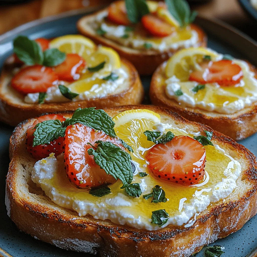In recent years, toast recipes have surged in popularity, becoming a staple in modern cuisine. From classic avocado toast to inventive sweet and savory variations, this simple dish has transformed into a canvas for culinary creativity. Among these exciting options, Zesty Creamy Lemon Ricotta Toast stands out for its refreshing flavor profile and ease of preparation. This recipe not only satisfies the taste buds but also offers a quick and nutritious option for any meal of the day.
