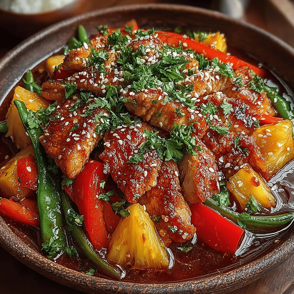 One of the most appealing aspects of this dish is the harmonious balance of sweet and spicy flavors. The sweetness of the pineapple beautifully complements the savory notes of the chicken, while the heat from the sauce adds a thrilling kick that keeps you coming back for more. This fusion of flavors makes Sweet & Spicy Pineapple Chicken Stir Fry an exciting and satisfying option for those who appreciate bold culinary experiences.