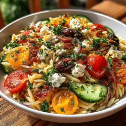 To create the perfect Chilled Mediterranean Orzo Salad, precise vegetable preparation is crucial. Uniform dicing and chopping not only enhance the aesthetic appeal of the dish but also ensure that each bite delivers a consistent flavor profile. Here's how to achieve that: