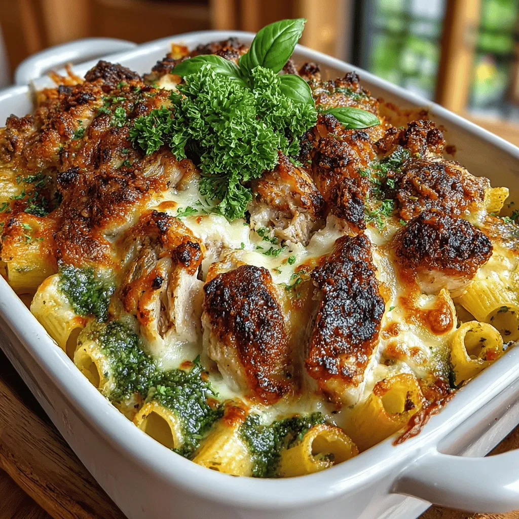 In the realm of culinary indulgences, few dishes evoke the same sense of warmth and satisfaction as a hearty baked pasta. Baked pasta dishes have long been a staple in kitchens around the world, celebrated for their versatility, comforting flavors, and ease of preparation. Among these beloved recipes, Baked Pesto Alfredo Chicken Penne stands out as a delightful fusion of rich, creamy sauce and vibrant pesto, creating a dish that is perfect for both cozy weeknight dinners and special gatherings.