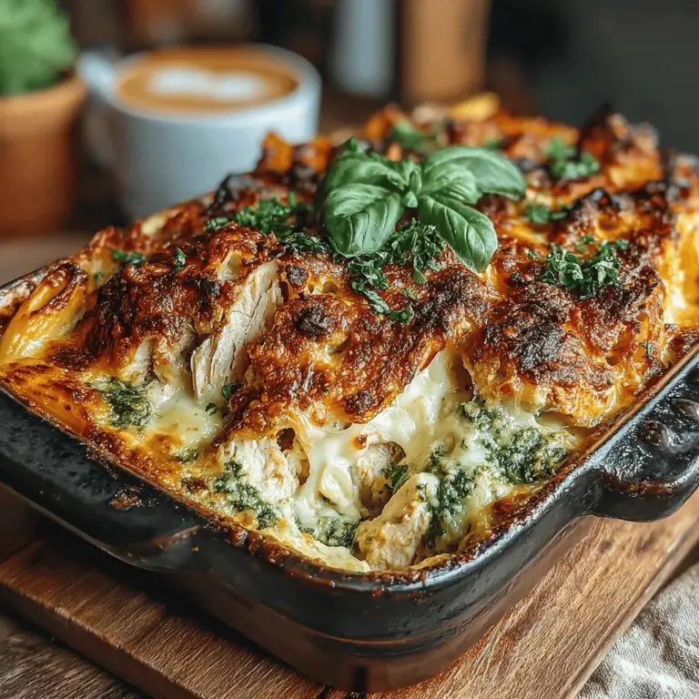 In the realm of culinary indulgences, few dishes evoke the same sense of warmth and satisfaction as a hearty baked pasta. Baked pasta dishes have long been a staple in kitchens around the world, celebrated for their versatility, comforting flavors, and ease of preparation. Among these beloved recipes, Baked Pesto Alfredo Chicken Penne stands out as a delightful fusion of rich, creamy sauce and vibrant pesto, creating a dish that is perfect for both cozy weeknight dinners and special gatherings.