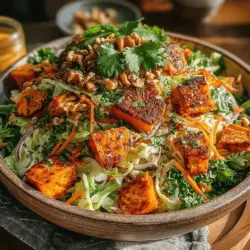In the realm of wholesome cuisine, few dishes deliver both flavor and nutrition quite like Roasted Sweet Potato and Apple Slaw Bowls. This vibrant meal is a delightful fusion of sweet and savory elements that makes it perfect for any occasion, whether it’s a quick weeknight dinner or a festive gathering. The combination of tender, caramelized sweet potatoes, crunchy slaw, and zesty dressing not only excites the palate but also nourishes the body with an array of essential nutrients.