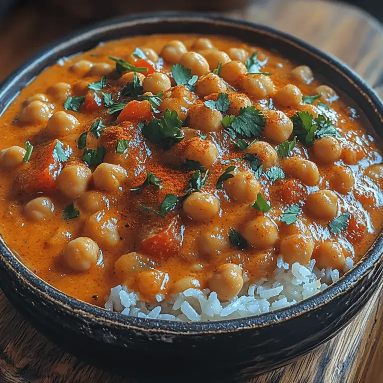 Creamy Tomato Chickpea Curry is a delightful fusion of flavors and textures that has captured the hearts of food lovers across the globe. This dish is not only comforting and satisfying but also brings a vibrant splash of color to your dining table. The combination of chickpeas, tomatoes, and aromatic spices creates a rich and creamy sauce that is both hearty and nourishing. Whether you're a seasoned cook or a culinary novice, this recipe is accessible and rewarding, making it a staple in many households.