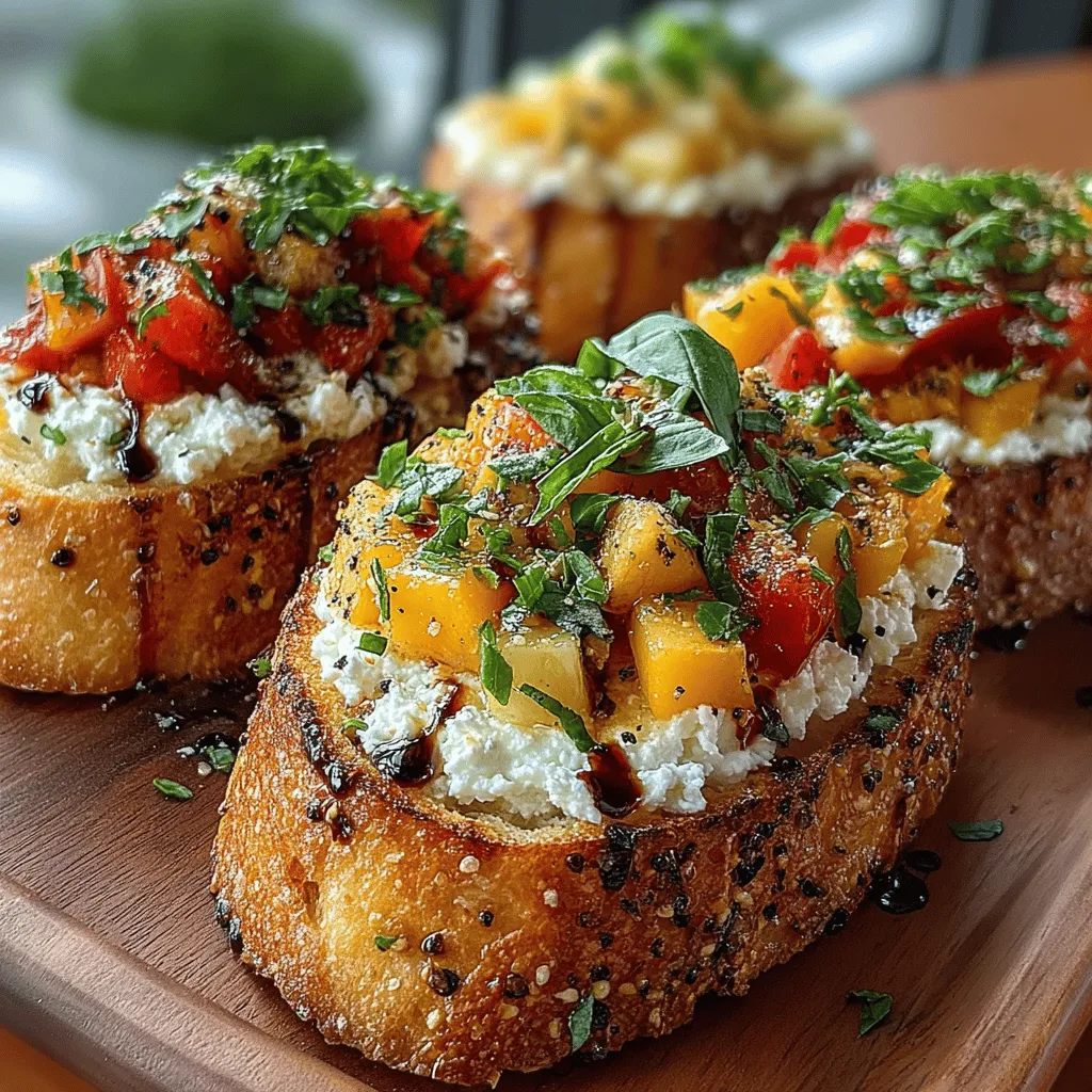 As summer unfolds, the vibrant flavors of the season beckon us to the kitchen, inviting the creation of refreshing and delightful dishes. One such recipe that perfectly encapsulates the essence of summer is Peach & Ricotta Bruschetta. This appetizer not only showcases the sweetness of fresh peaches but also harmonizes beautifully with the creamy richness of ricotta cheese. The result is a dish that is as visually appealing as it is delicious, making it an ideal starter for a variety of occasions, from casual backyard gatherings to more sophisticated dinner parties.