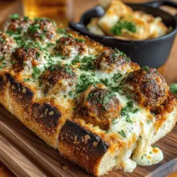 In the world of comfort food, few dishes evoke the same nostalgic warmth as the combination of meatballs and garlic bread. The Herbed Garlic Bread Meatball Bake is a culinary masterpiece that not only celebrates the rich flavors of Italian cuisine but also provides a simple, yet elegant, way to gather family and friends around the dinner table. With tender, juicy meatballs nestled in a savory marinara sauce, topped with a crispy garlic bread crust, this recipe is guaranteed to please even the most discerning palates.