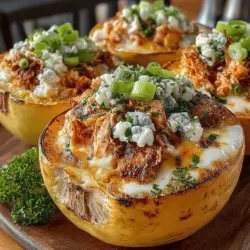 Buffalo Chicken Stuffed Spaghetti Squash is an innovative dish that combines the classic flavors of buffalo chicken with the wholesome goodness of spaghetti squash. This recipe offers a healthy twist on traditional buffalo chicken dishes, making it a perfect choice for those seeking a low-carb and gluten-free meal without compromising on taste. Packed with protein and bursting with flavor, this dish is not only satisfying but also a great way to incorporate more vegetables into your diet.