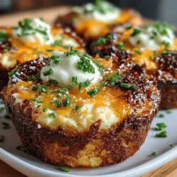 In the world of breakfast foods, few things are as universally loved as a hearty combination of eggs, cheese, and potatoes. Enter the Golden Hashbrown Egg and Cheese Cupcakes: a delightful twist on traditional breakfast fare that brings convenience and flavor to your morning routine. This recipe seamlessly merges the comforting textures of crispy hashbrowns with fluffy eggs and melted cheese, resulting in a dish that is not only satisfying but also visually appealing. Perfect for busy mornings, brunch gatherings, or even as a quick snack, these breakfast cupcakes are a versatile option that can be enjoyed at any time of day.