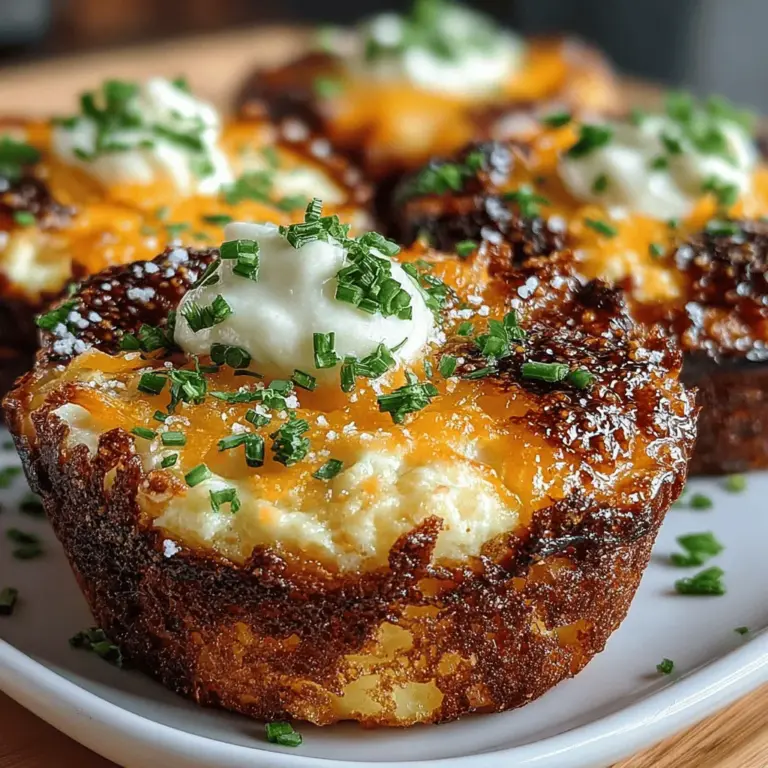 In the world of breakfast foods, few things are as universally loved as a hearty combination of eggs, cheese, and potatoes. Enter the Golden Hashbrown Egg and Cheese Cupcakes: a delightful twist on traditional breakfast fare that brings convenience and flavor to your morning routine. This recipe seamlessly merges the comforting textures of crispy hashbrowns with fluffy eggs and melted cheese, resulting in a dish that is not only satisfying but also visually appealing. Perfect for busy mornings, brunch gatherings, or even as a quick snack, these breakfast cupcakes are a versatile option that can be enjoyed at any time of day.