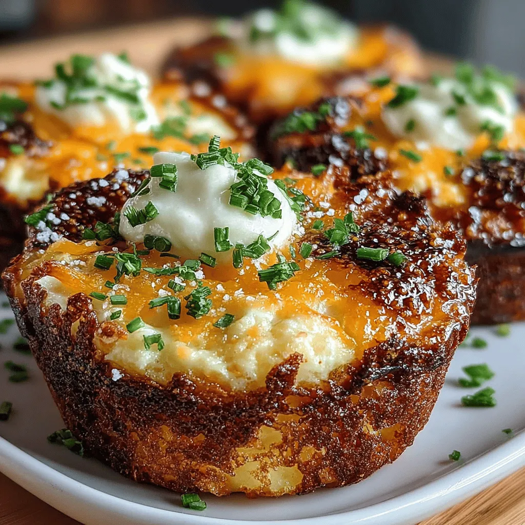 In the world of breakfast foods, few things are as universally loved as a hearty combination of eggs, cheese, and potatoes. Enter the Golden Hashbrown Egg and Cheese Cupcakes: a delightful twist on traditional breakfast fare that brings convenience and flavor to your morning routine. This recipe seamlessly merges the comforting textures of crispy hashbrowns with fluffy eggs and melted cheese, resulting in a dish that is not only satisfying but also visually appealing. Perfect for busy mornings, brunch gatherings, or even as a quick snack, these breakfast cupcakes are a versatile option that can be enjoyed at any time of day.
